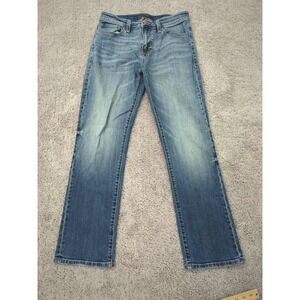 Kancan Jeans‎ Mens 32 Blue Straight Leg Mid Rise Faded Casual
